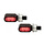 HIGHSIDER CNC LED tail-, brake light, turn signal LITTLE BRONX, silver, tinted, E-approved, pair silber