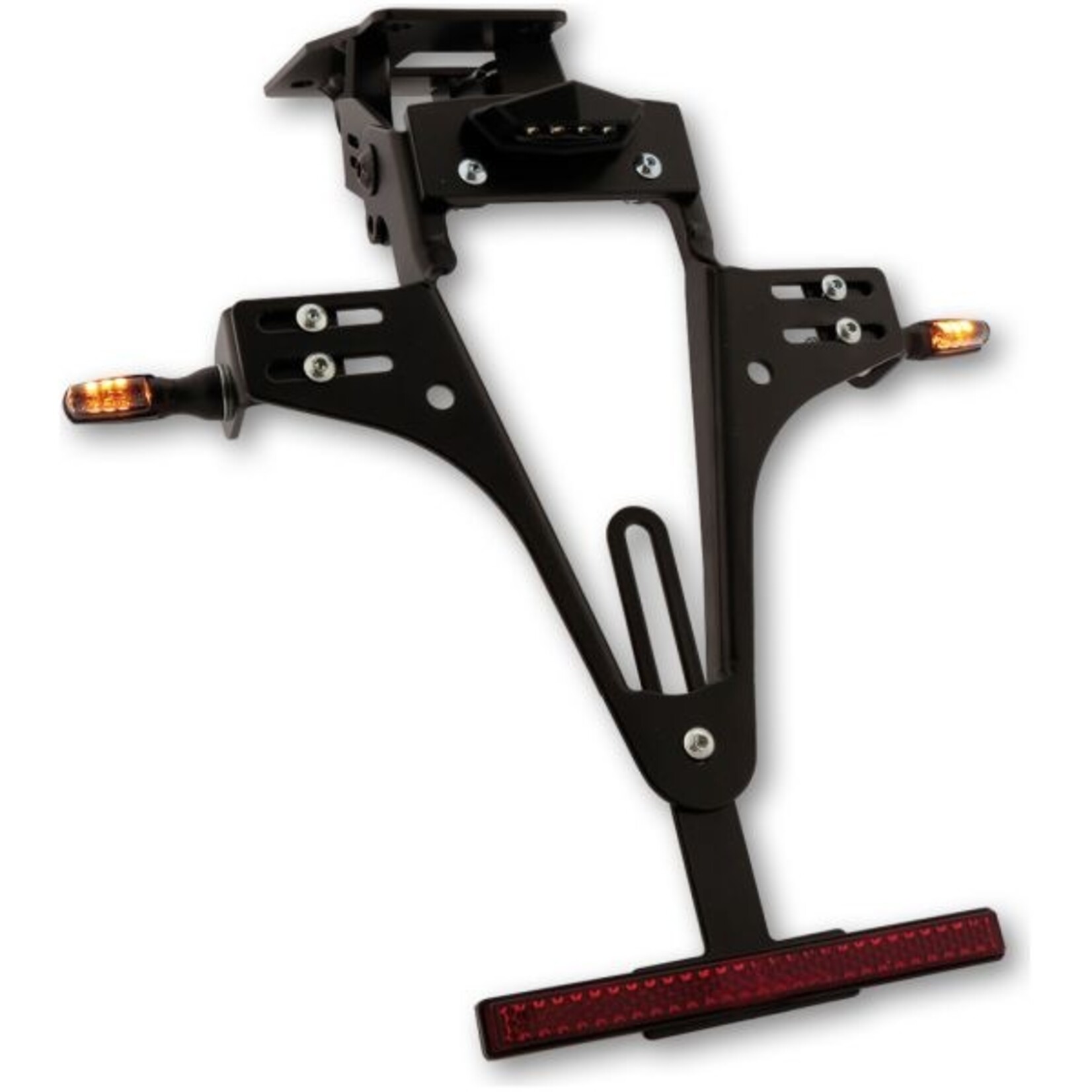 Highsider HIGHSIDER License plate holder Daytona 675 13-17/ Street Triple 13-19, Spark Bundle schwarz
