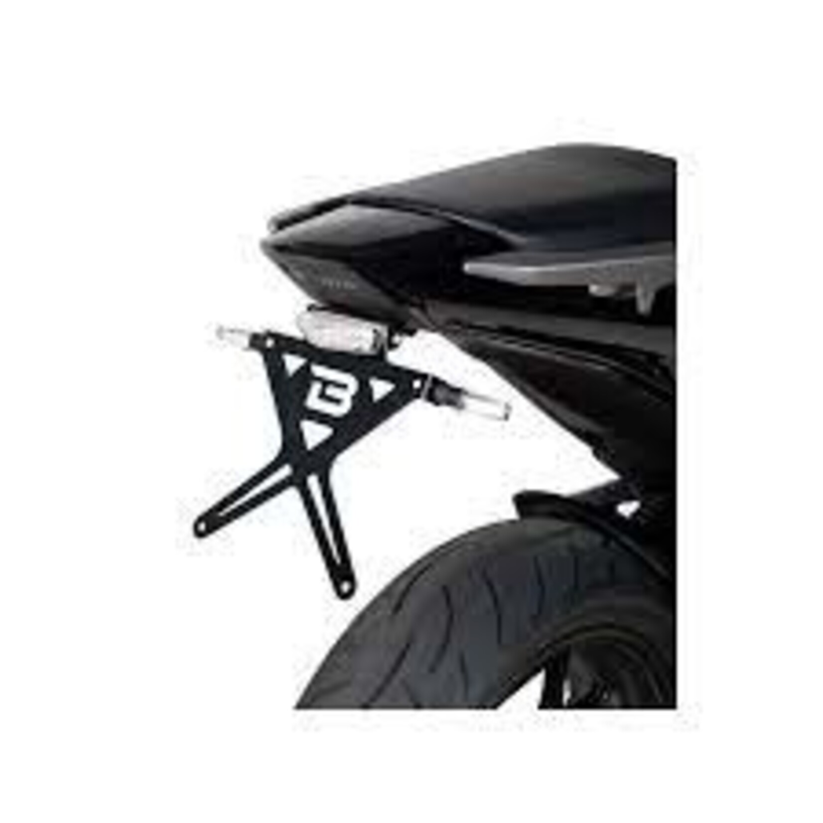 Highsider HIGHSIDER License plate holder HONDA NC 700/750 S/X , Integra 700 (12-15), Crumb Bundle schwarz