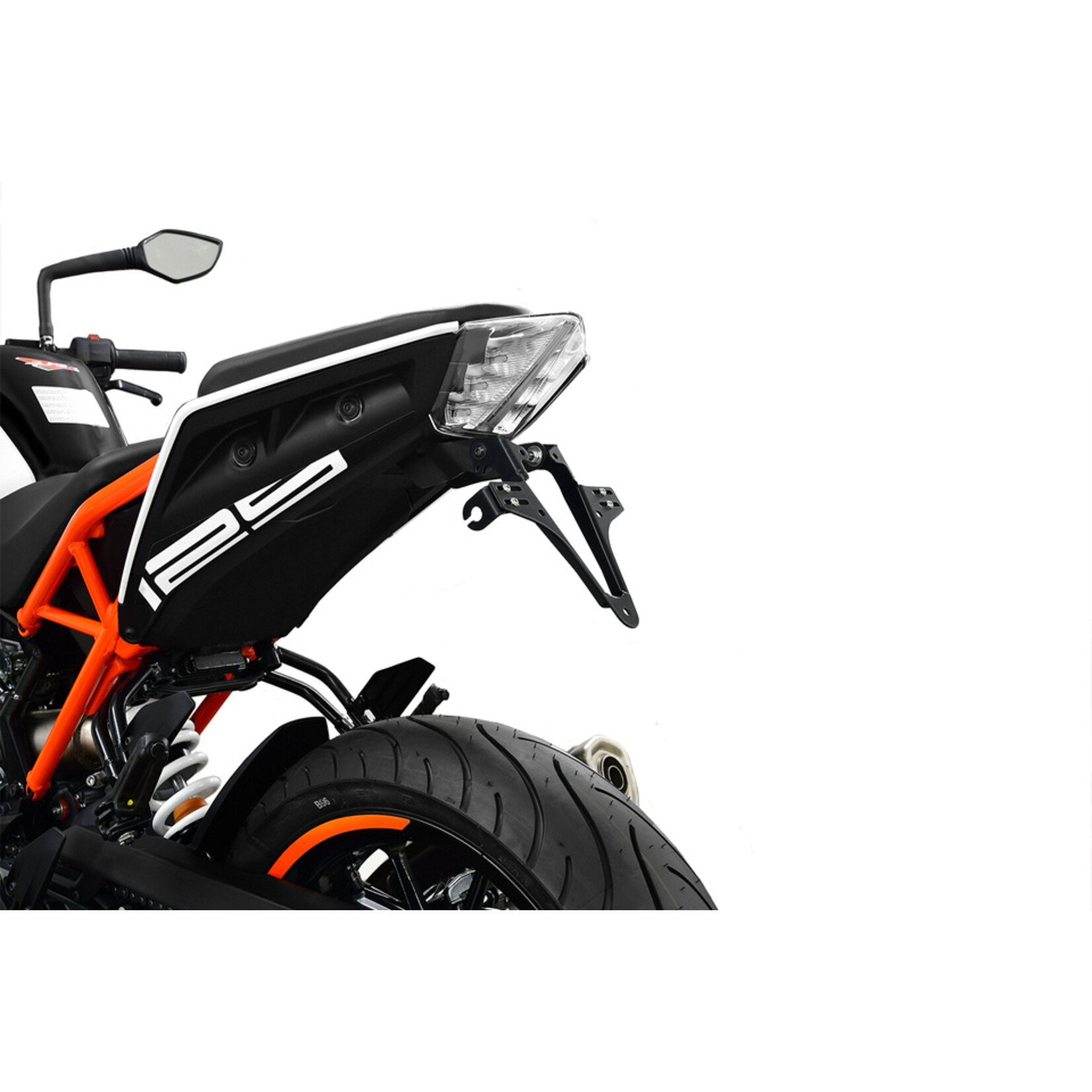 Highsider HIGHSIDER License plate holder KTM 125 / 390 Duke 17-, Nova Bundle schwarz