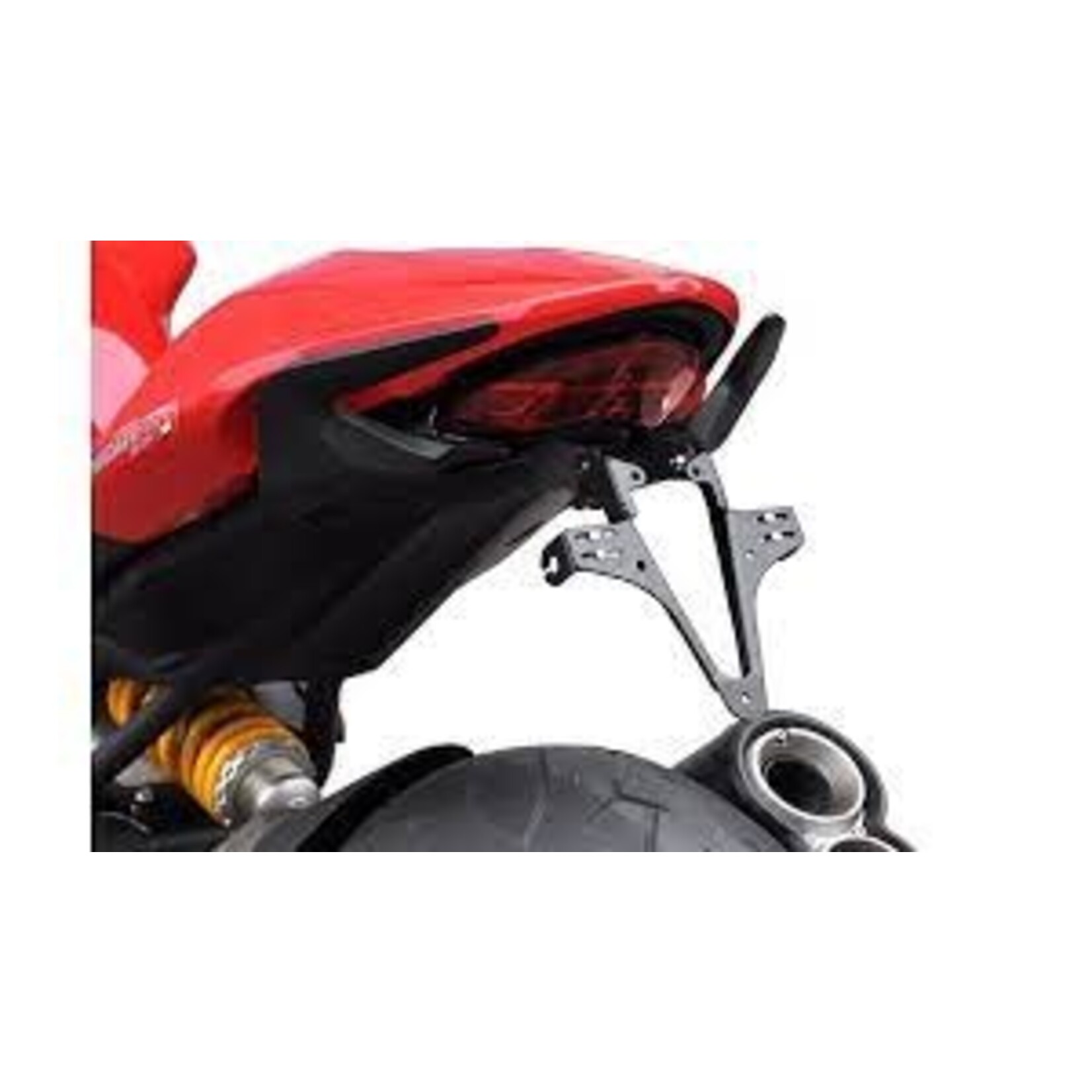Highsider HIGHSIDER License plate holder DUCATI Monster 821, year 14-17, Stix Bundle schwarz
