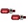 HIGHSIDER CNC LED tail-, brake light, turn signal LITTLE BRONX, red, tinted, E-approved, pair rot