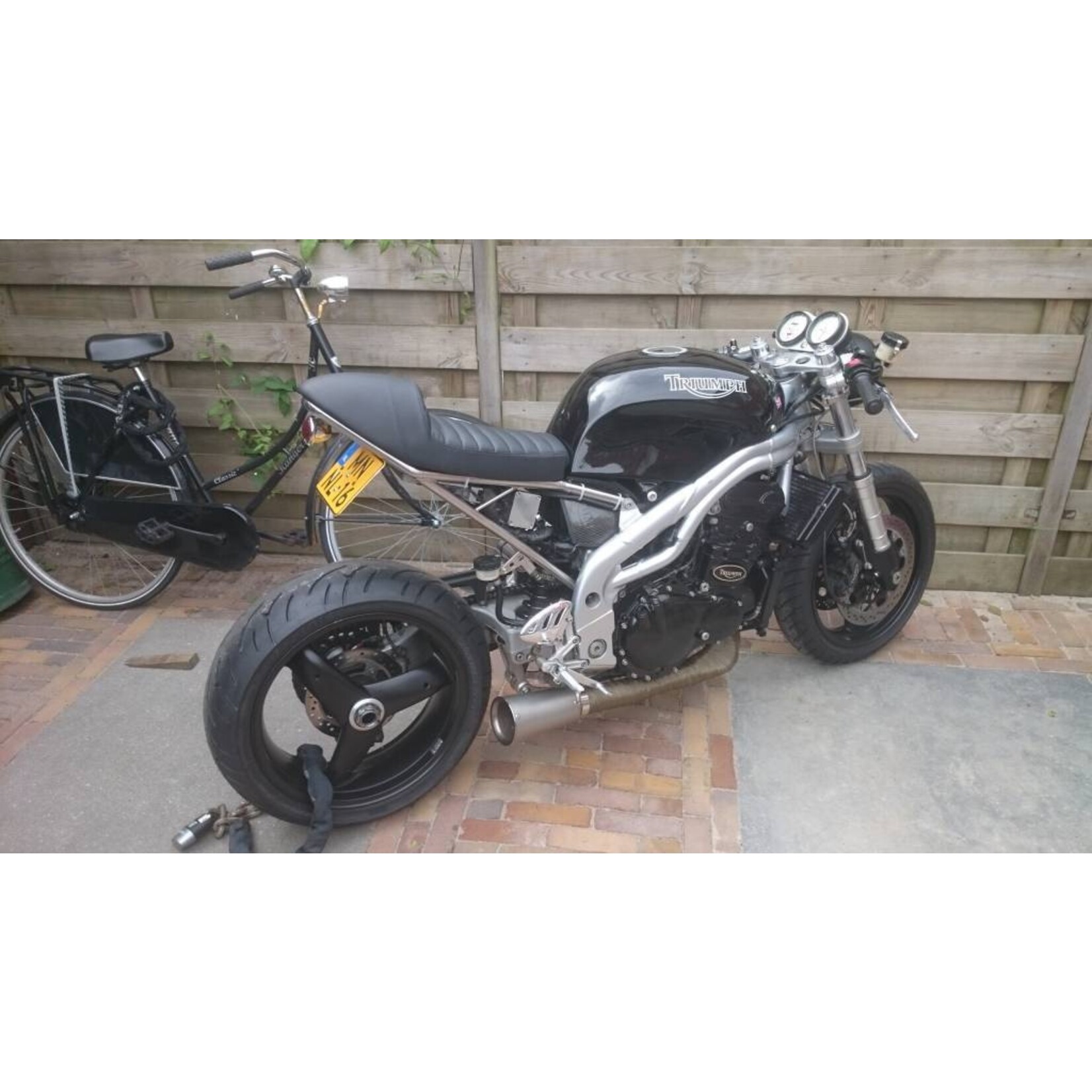 SR400 SR500 Style SR Sitz Tuck 'N Roll schwarz