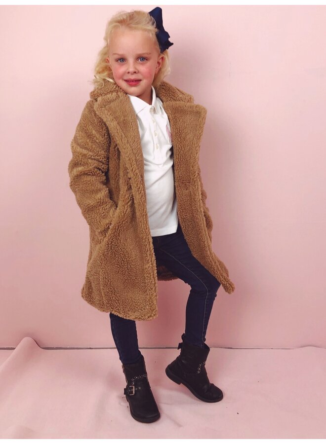 Teddy Coat Kids - Camel