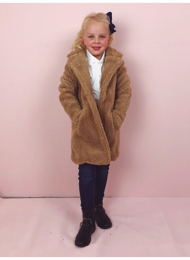 Teddy Coat Kids - Camel