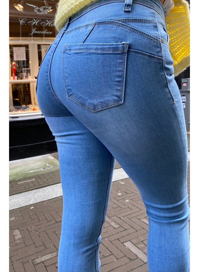 Nina Push Up Skinny Jeans - Light blue