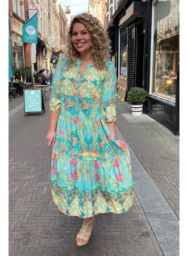 Monaco Dress - Turquoise