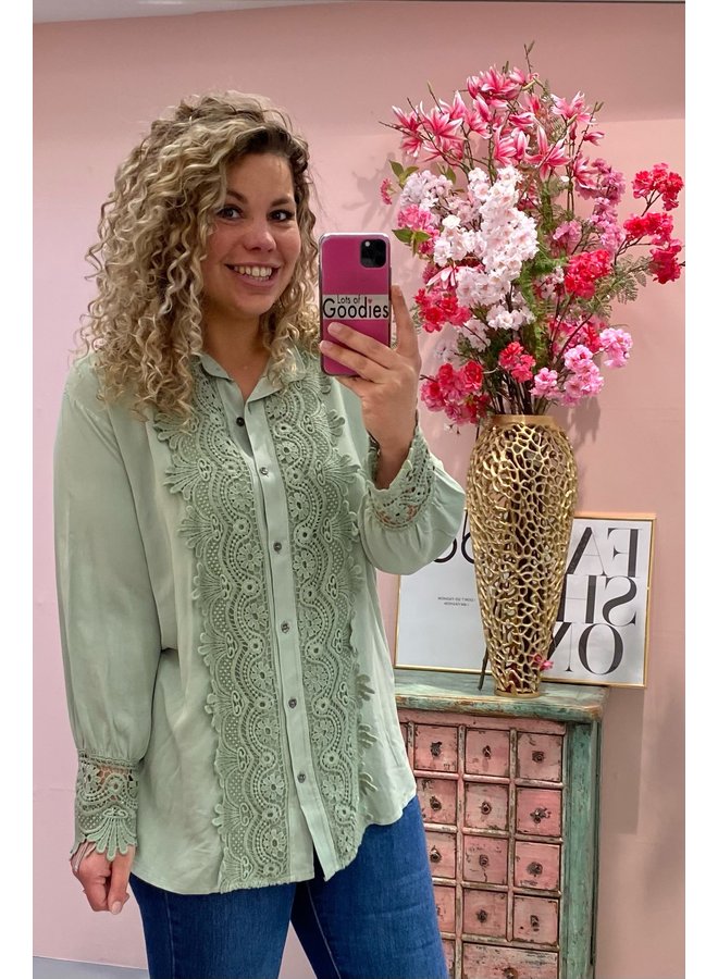 Perfect Blouse Curvy Kickie - Sage Green