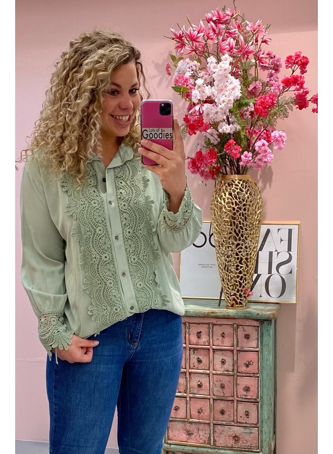 Perfect Blouse Curvy Kickie - Sage Green