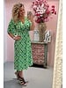 Curvy Perfect Taille Dress - Retro / Green
