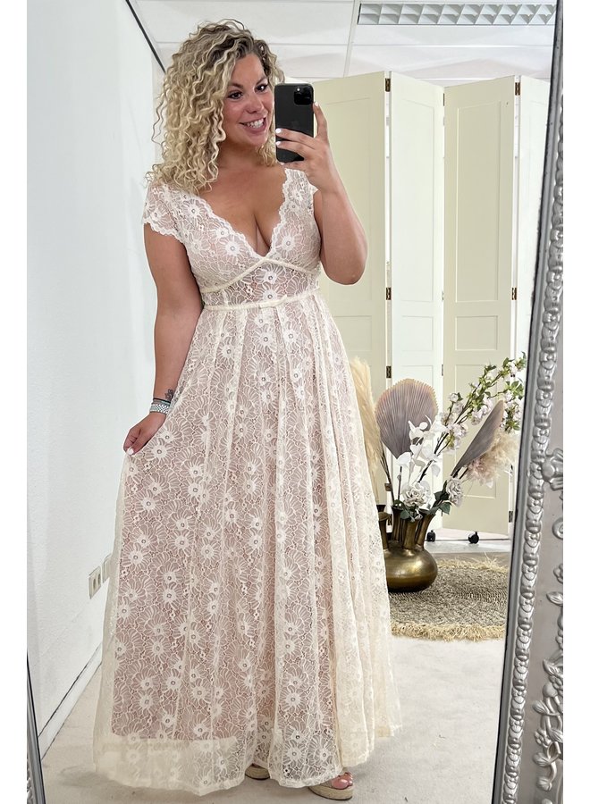 Wedding Vibe Dress - Beige