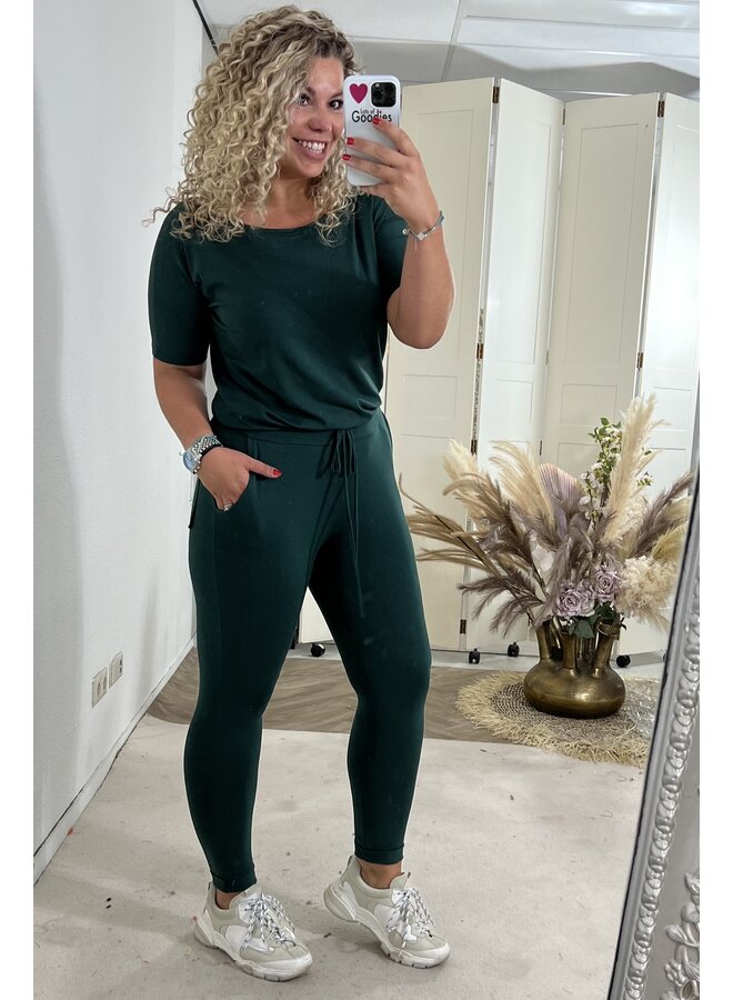 Comfy Jumpsuit - Dark Green