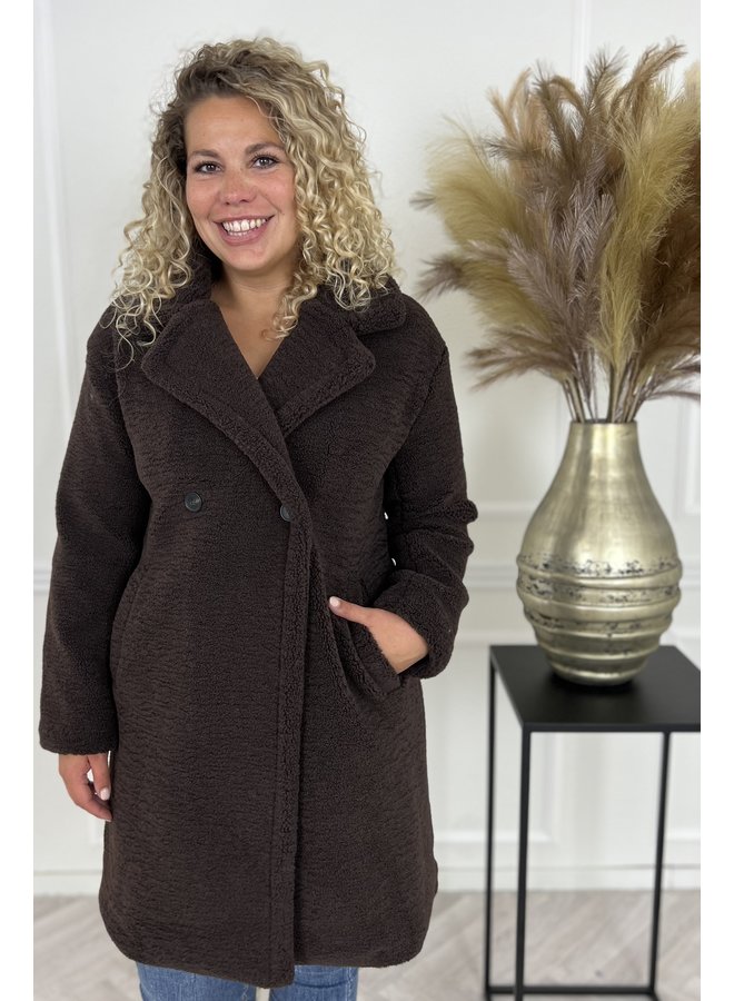 Classic Teddy Coat - Dark Brown