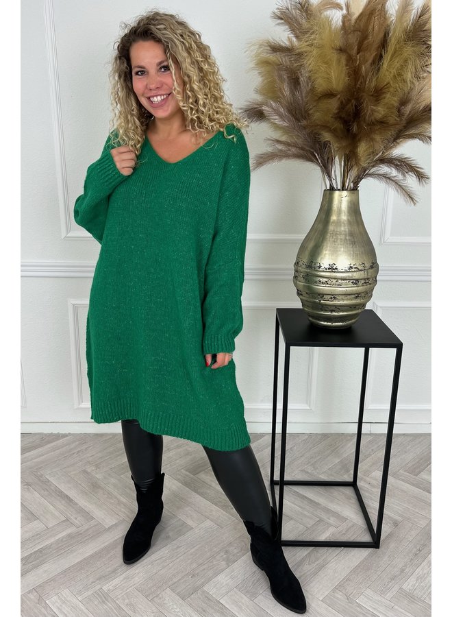 Comfy Knitted Dress - Green