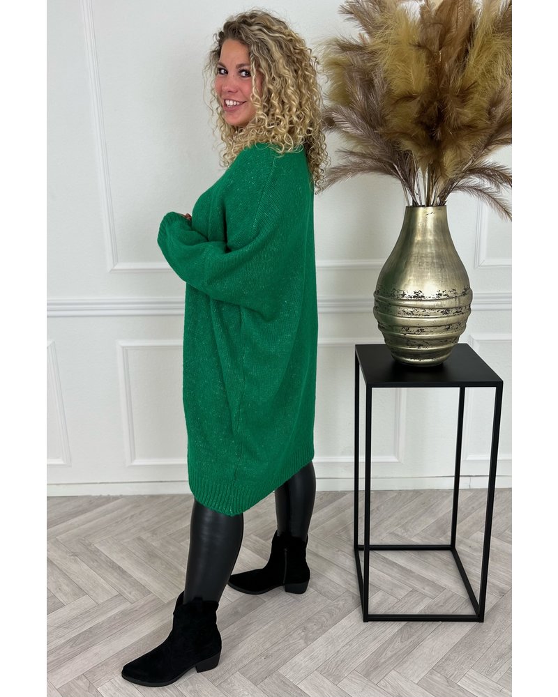 Comfy Knitted Dress - Green