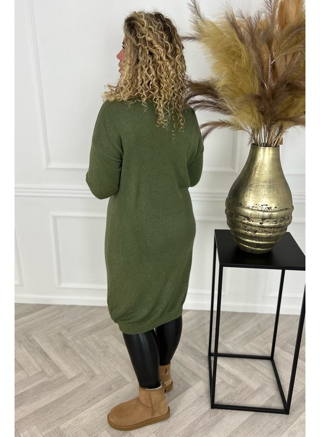 Favorite Sweater Dress - Armygreen