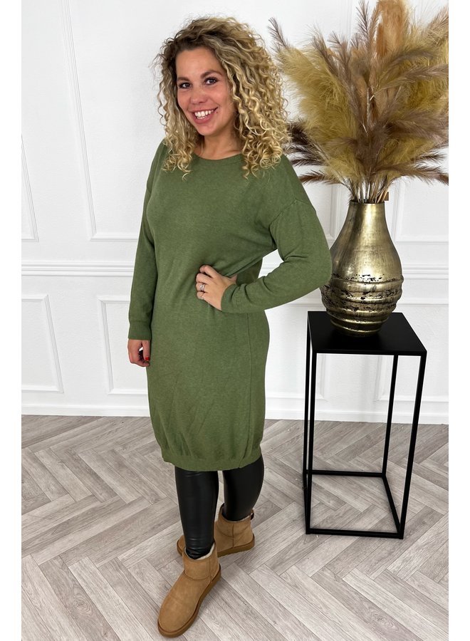 Favorite Sweater Dress - Armygreen