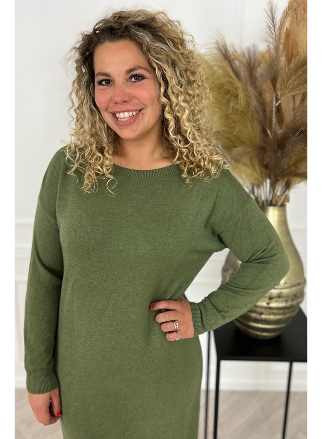 Favorite Sweater Dress - Armygreen