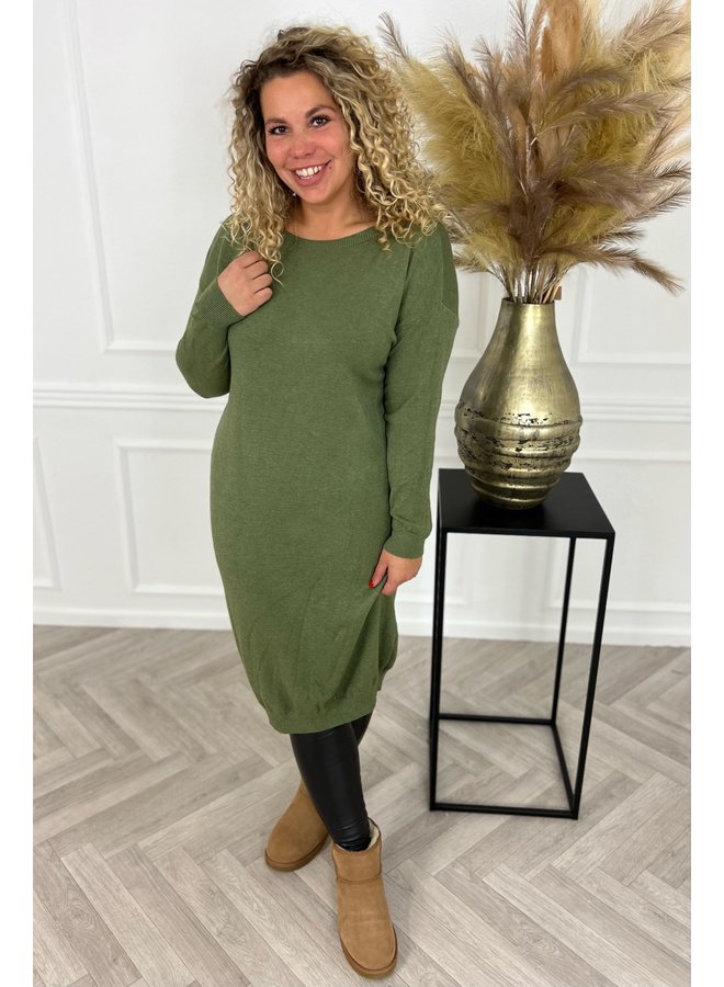 Favorite Sweater Dress - Armygreen