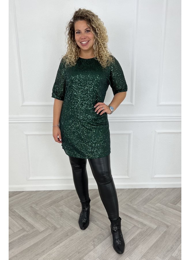 Sequin Tunic - Dark Green