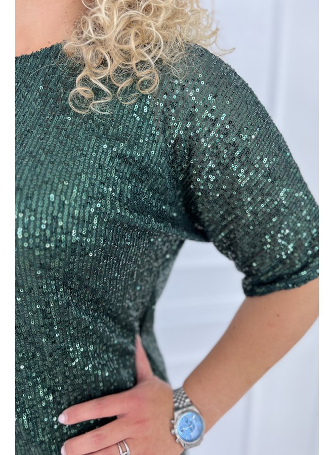 Sequin Tunic - Dark Green