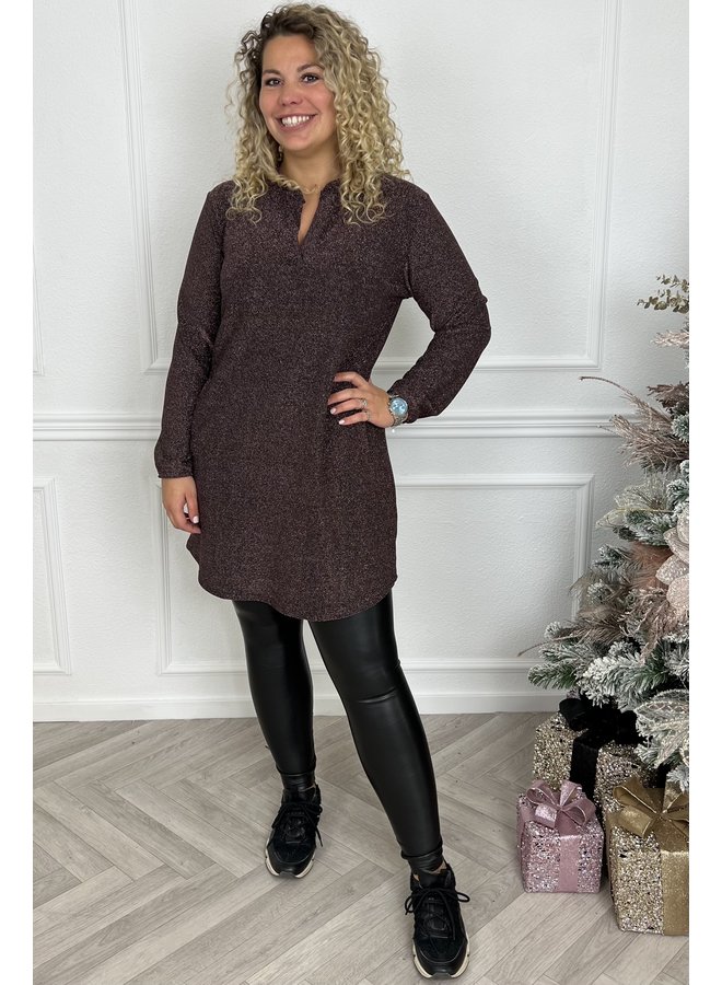 Glitter Pocket Tunic - Pink