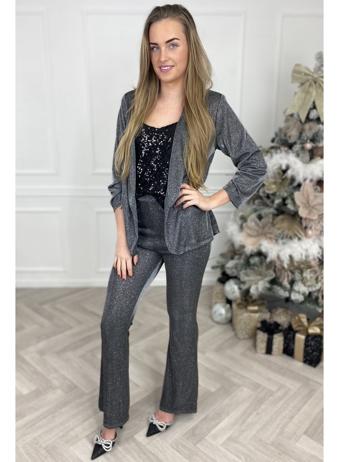 Christmas Sparkle Suit - Silver