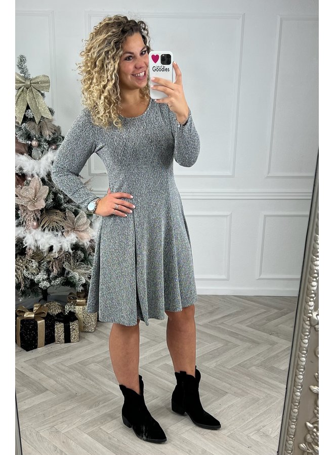 Perfect A Line Dress - Silver