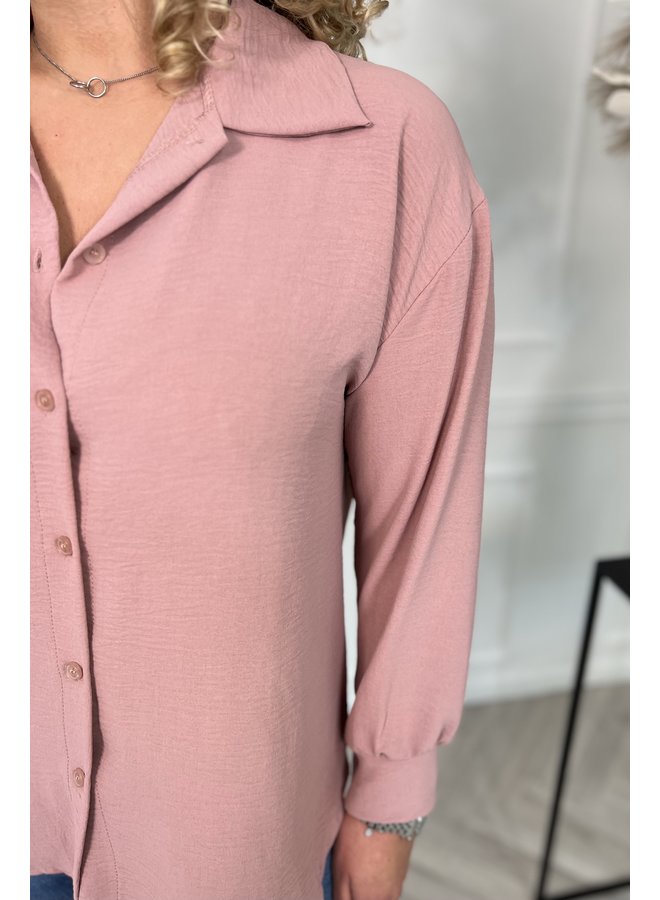 Musthave Button Blouse - Light Pink