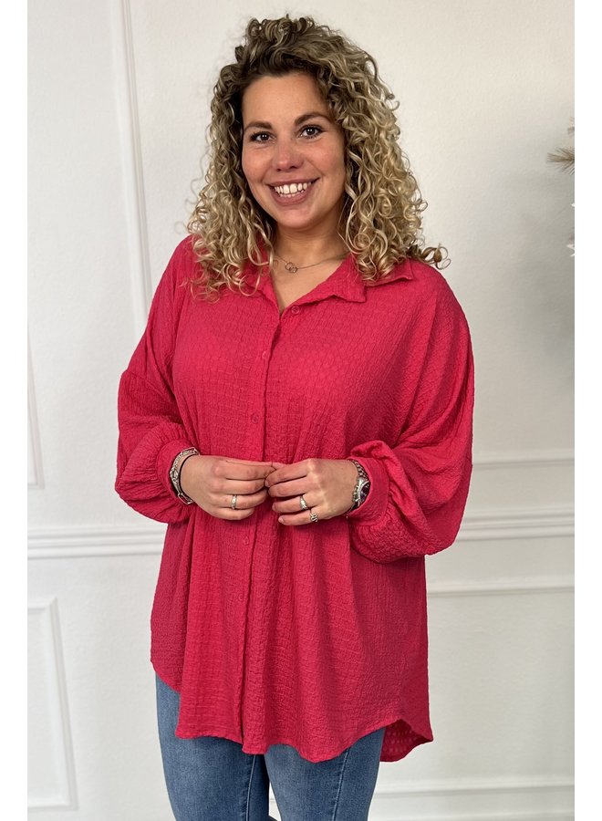 Curvy Basic Tunic - Fuchsia