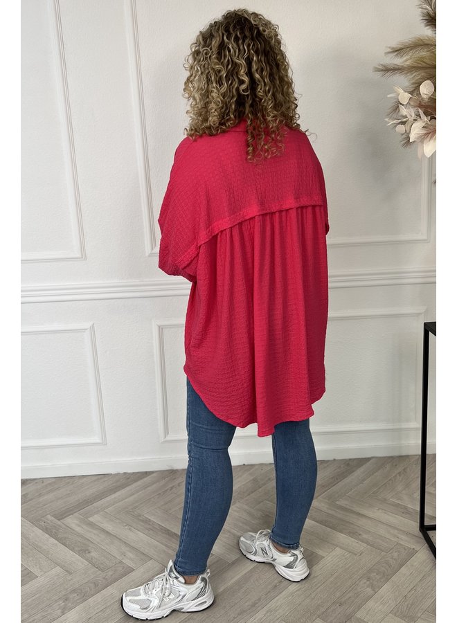 Curvy Basic Tunic - Fuchsia