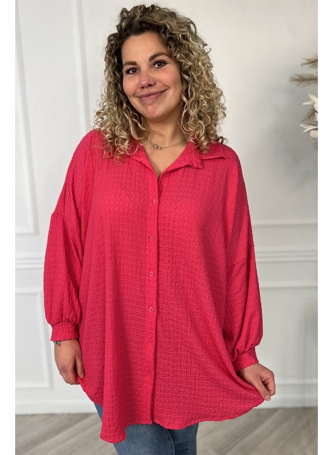 Curvy Basic Tunic - Fuchsia