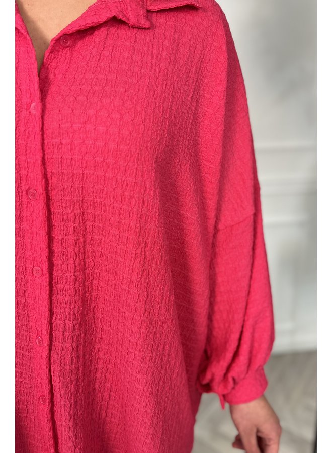 Curvy Basic Tunic - Fuchsia