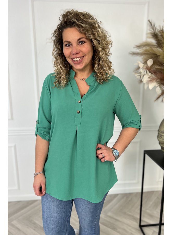 Favorite Button Tunic - Sea Green