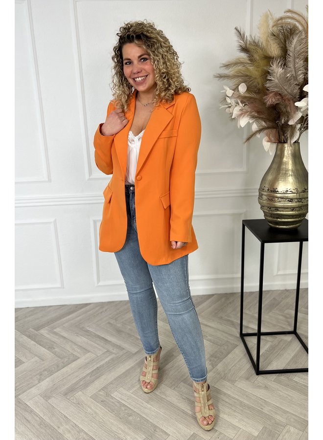 Perfect Curvy Blazer - Orange