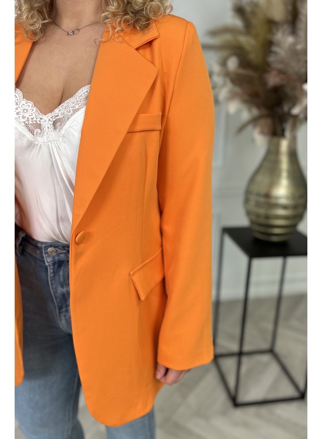 Perfect Curvy Blazer - Orange