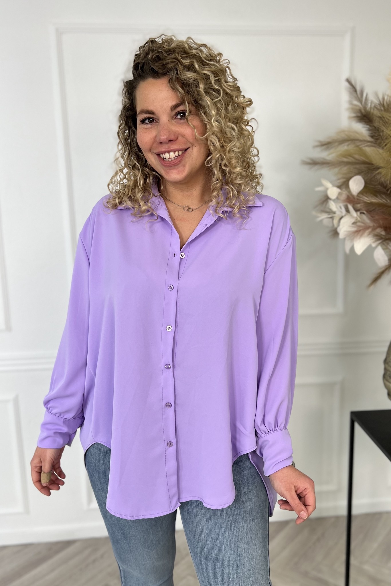 Schandalig D.w.z Indringing Balloon Sleeve Blouse - Lila - Lots of Goodies
