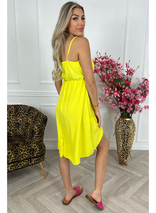 Short Summer Dress - Yellow