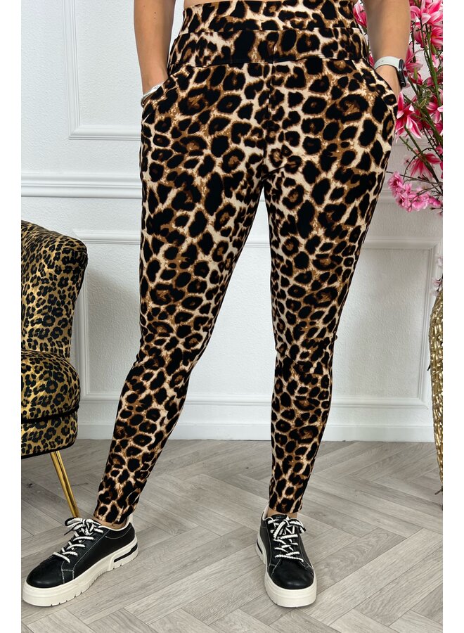 Curvy Comfy Pants - Leopard
