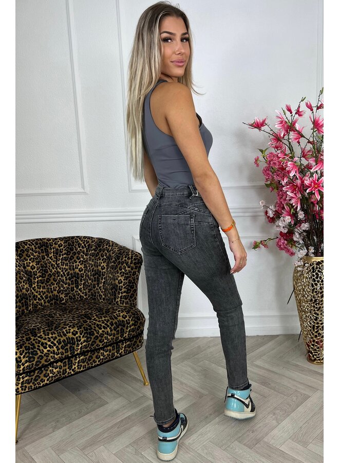 Push Up Jeans - Grey