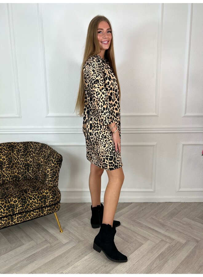 Curvy Perfect Print Tunic – Leopard Beige/Black