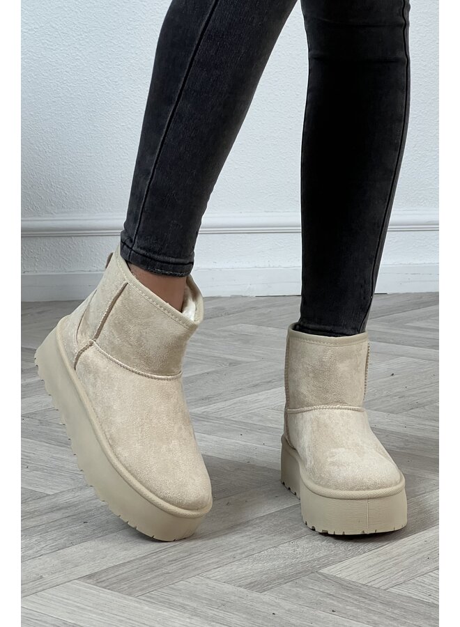 Musthave Winterboots Platform - Beige