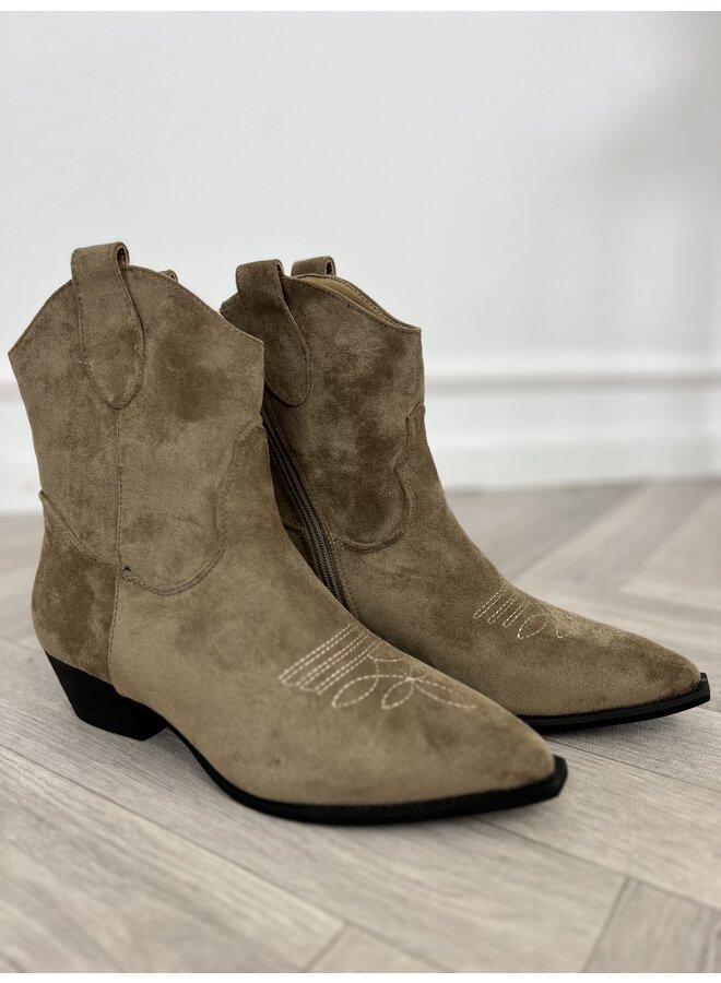 Limited Suede Boots - Khaki