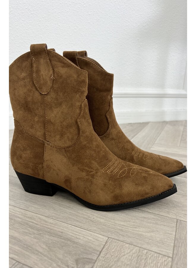 Limited Suede Boots - Camel