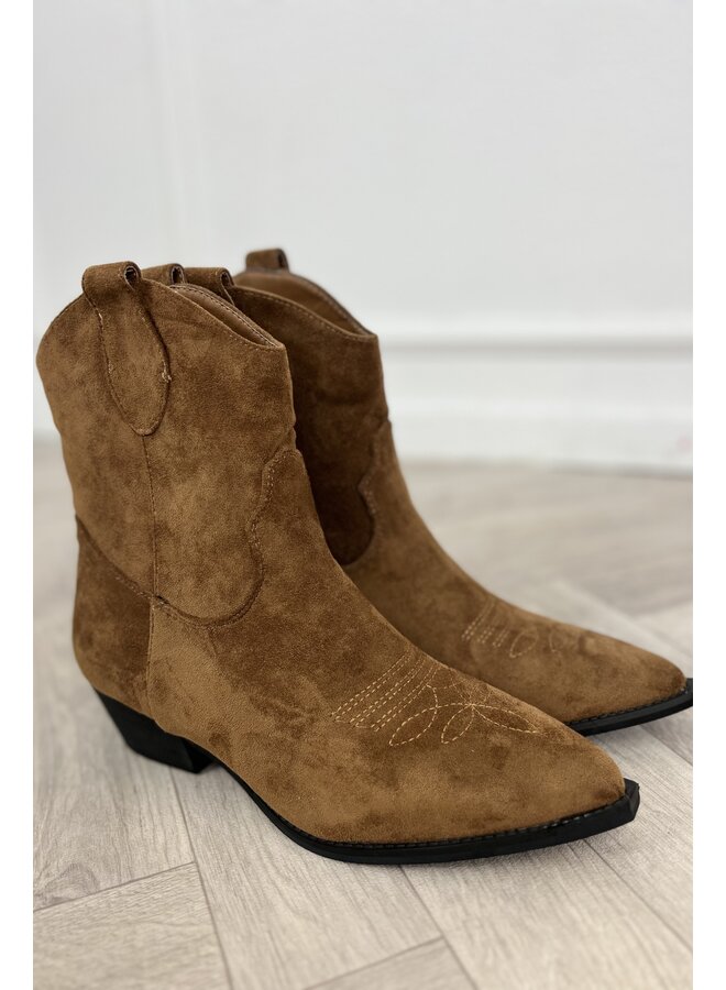 Limited Suede Boots - Camel