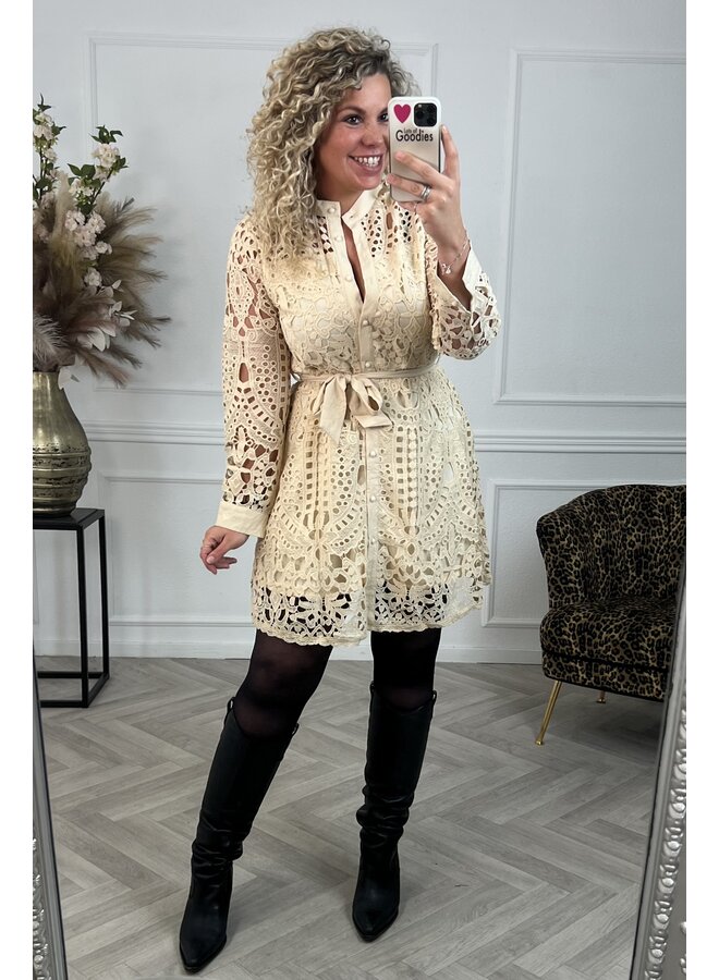 Musthave Lace Dress - Beige