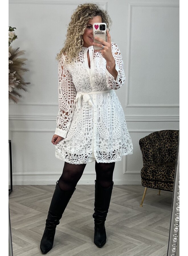 Musthave Lace Dress - White