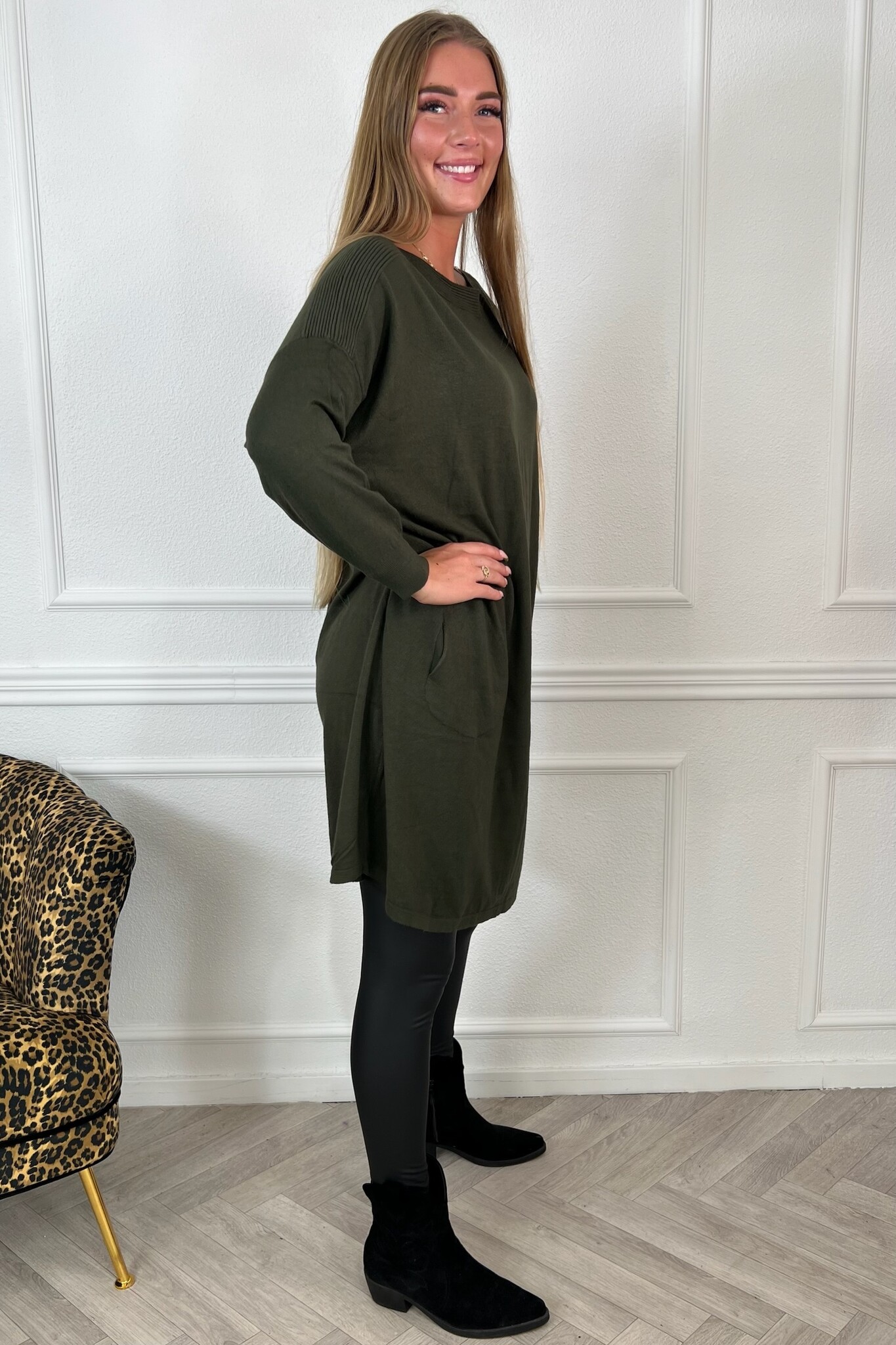 Green 2024 sweater dress