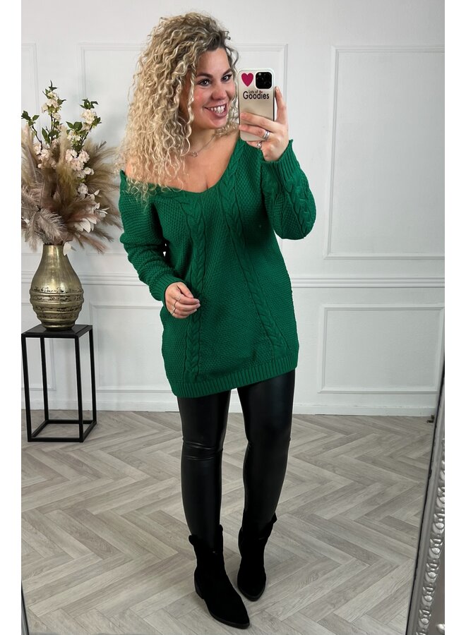 Musthave Cable Sweater - Green