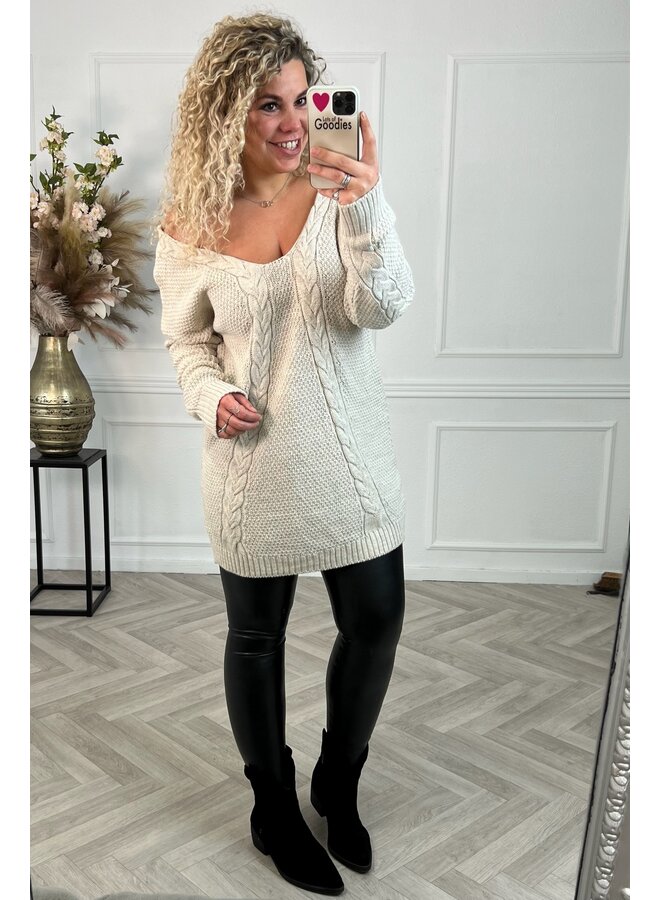 Musthave Cable Sweater - Beige